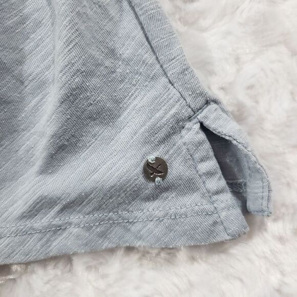 Eddie Bauer lightweight cotton size XS floral embroidered long sleeve front pepl - Picture 5 of 7